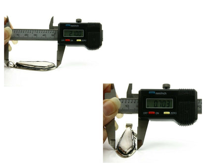 Navajo Pendant .925 Silver Real Natural Pink Mussel Signed Yazzie C.80's