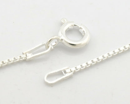 Navajo Necklace .925 Silver Green Turquoise Signed AE C.1980's