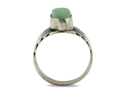 Navajo Ring .925 Silver Blue Green Arizona Turquoise Artist Signed Apache C.80's