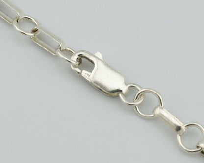 Navajo Pendant .925 Silver Green Turquoise Native American C.80's