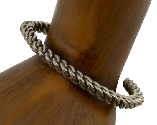 Navajo Handmade Bracelet .925 SOLID Silver Native American Artist Circa 1980's