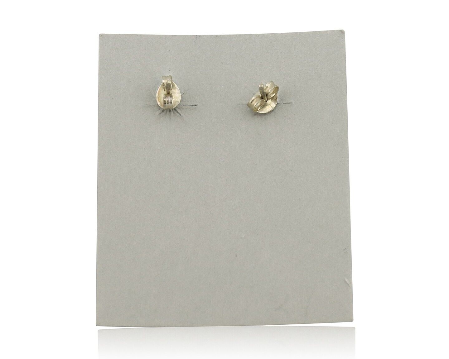 Navajo Earrings 925 Silver Natural Denim Lapis Native American Earrings C.80's