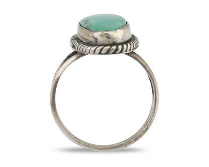 Navajo Handmade Ring 925 Silver Arizona Turquoise Native Artist C.80's