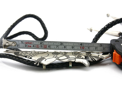 Navajo Kachina Bolo Tie .925 Silver Artist Signed Thomas Singer C.80's