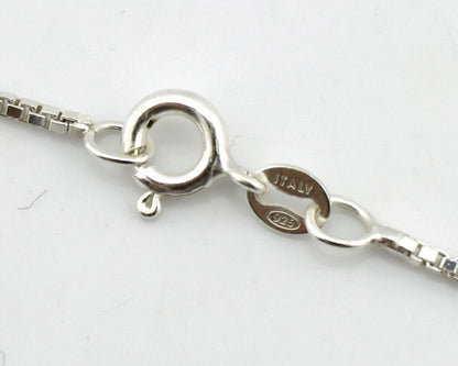 Zuni Handmade Cross Necklace 925 Silver Natural Gemstone Signed L. IULE C.80's