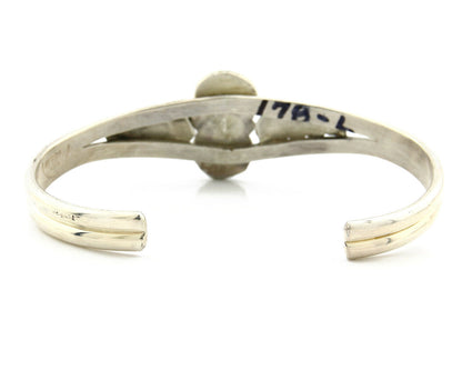 Navajo Bracelet .925 Silver Sleeping Beauty Turquoise Native C.80's