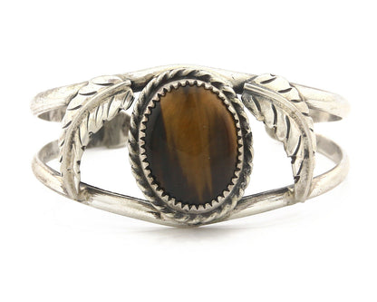 Navajo Bracelet .925 Silver SOLID Silver Tiger Eye Artist Native American C.75