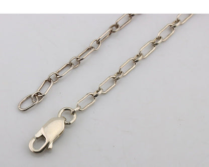 Navajo Necklace 925 Silver Natural Whole Slab Turquoise Signed Pictograph C.80's