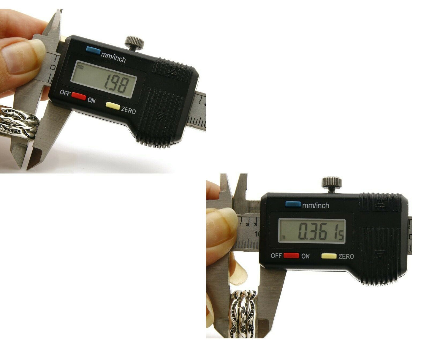 Navajo Ring .925 Silver Handmade Hand Stamped 3 Row Rope Band C.1980s