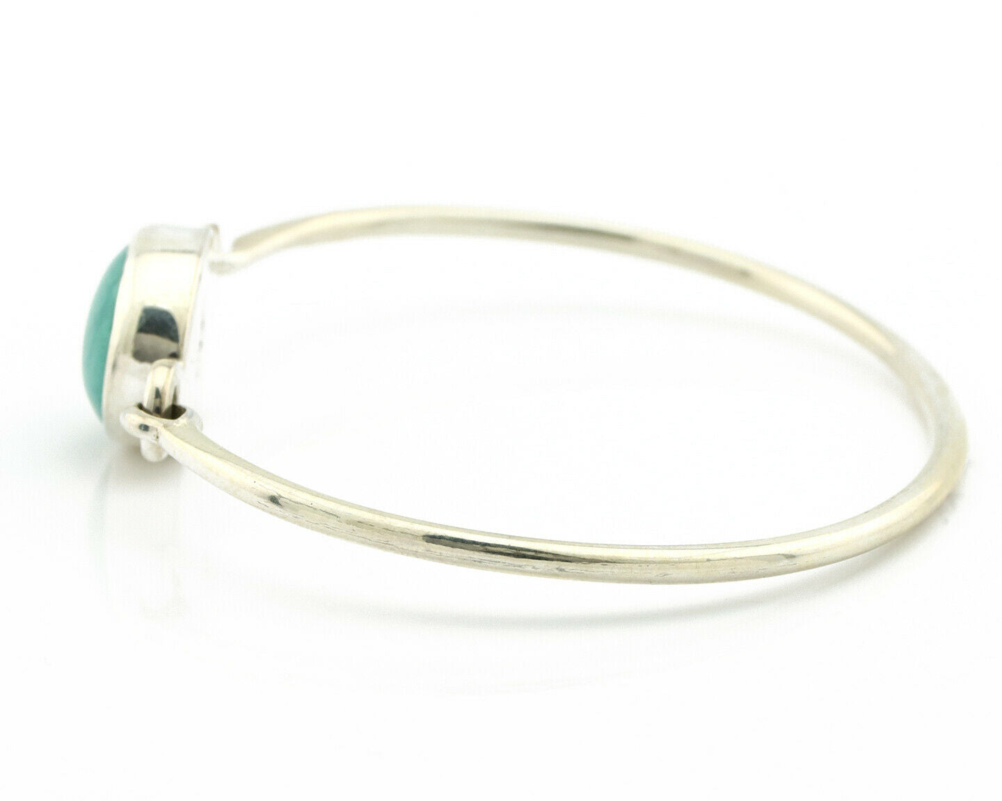 Navajo Bracelet .925 Silver Blue Arizona Turquoise Native American Artist C.90's