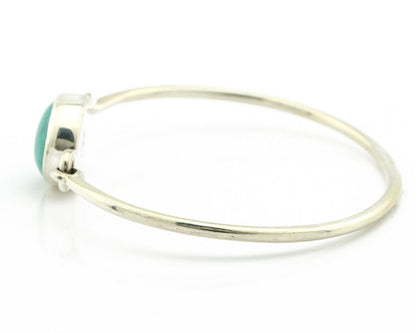 Navajo Bracelet .925 Silver Blue Arizona Turquoise Native American Artist C.90's