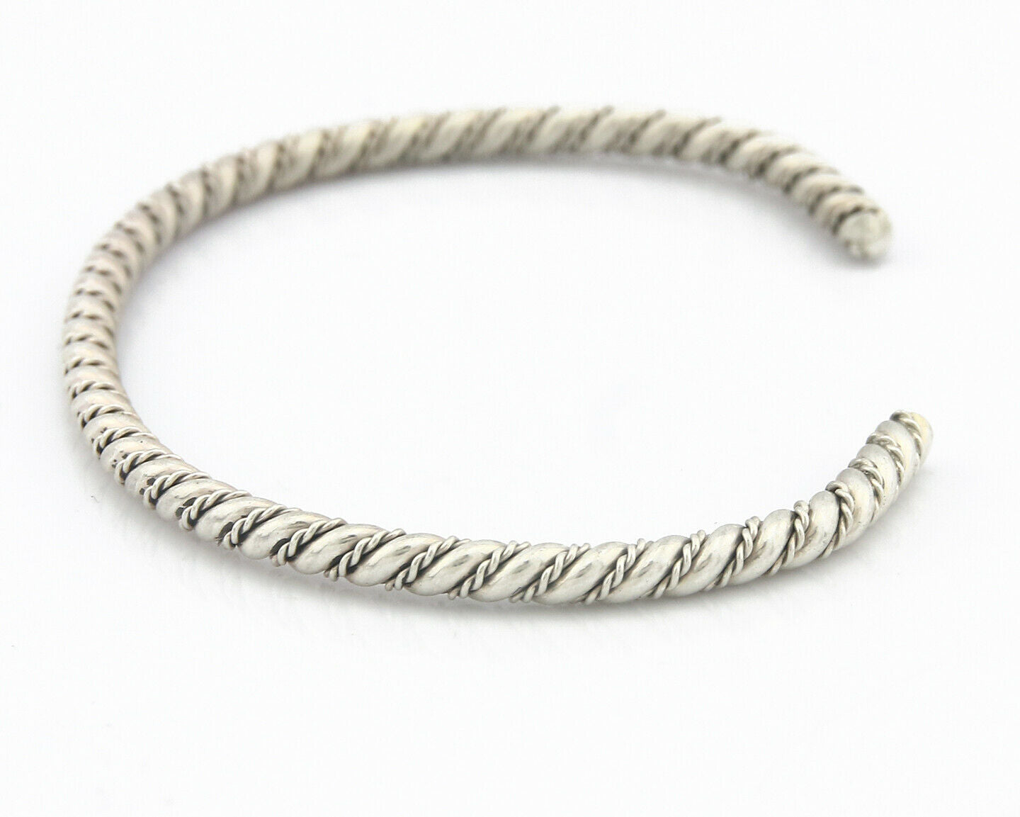 Navajo Bracelet .925 SOLID Silver Handmade Artist Tahe Circa Late 1980's