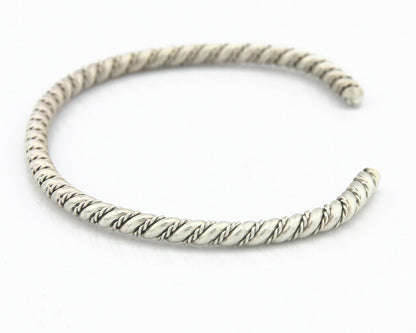 Navajo Bracelet .925 SOLID Silver Handmade Artist Tahe Circa Late 1980's