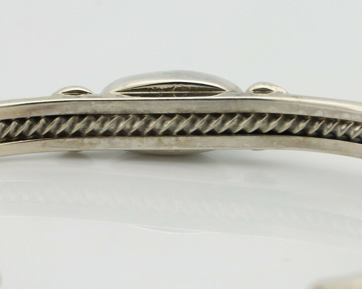 Women's Navajo .925 Silver Kingman Turquoise Artist Inca MFG Circa 1990's