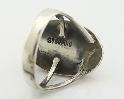 Navajo Handmade Ring .925 Silver Arizona Turquoise Native Artist C.80's