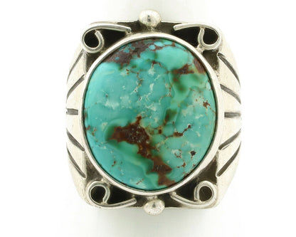 Navajo Ring .925 Silver Royston Turquoise Native American Artist C.80's