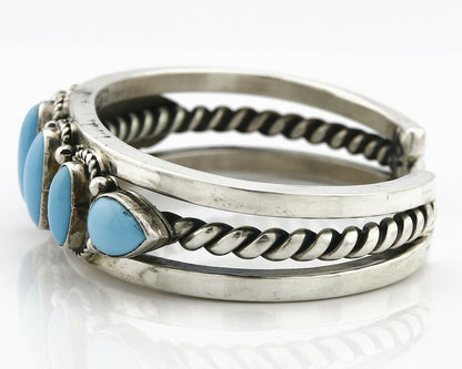 Bowlins Old Carter Trading Post Bracelet Turquoise Cuff .925 Silver