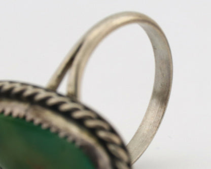 Navajo Ring .925 Silver Royston Turquoise Native Artist C.80's