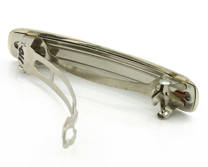Navajo Hair Clip .925 Silver Turquoise Mountain Native American Barrette C.80's