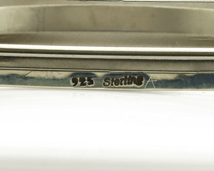 Navajo Hair Clip .925 Silver Turquoise Mountain Native American Barrette C.80's