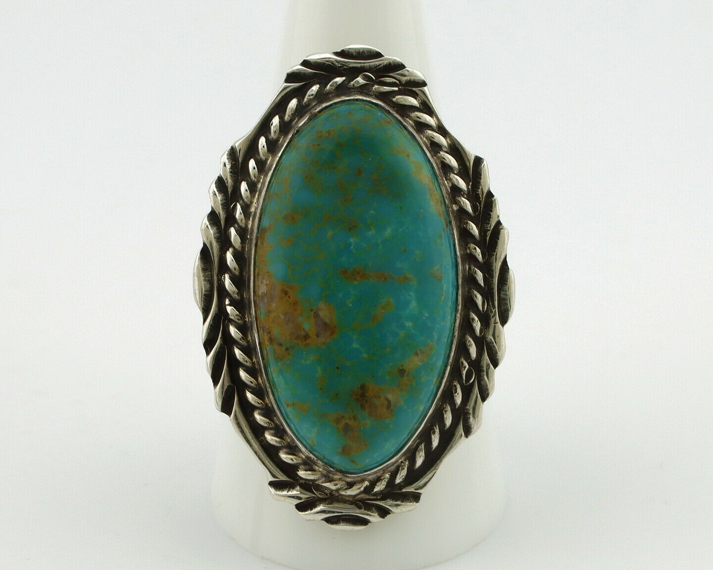 Navajo Ring .925 Silver Blue Southwest Turquoise Artist Billy Eagle C.80's