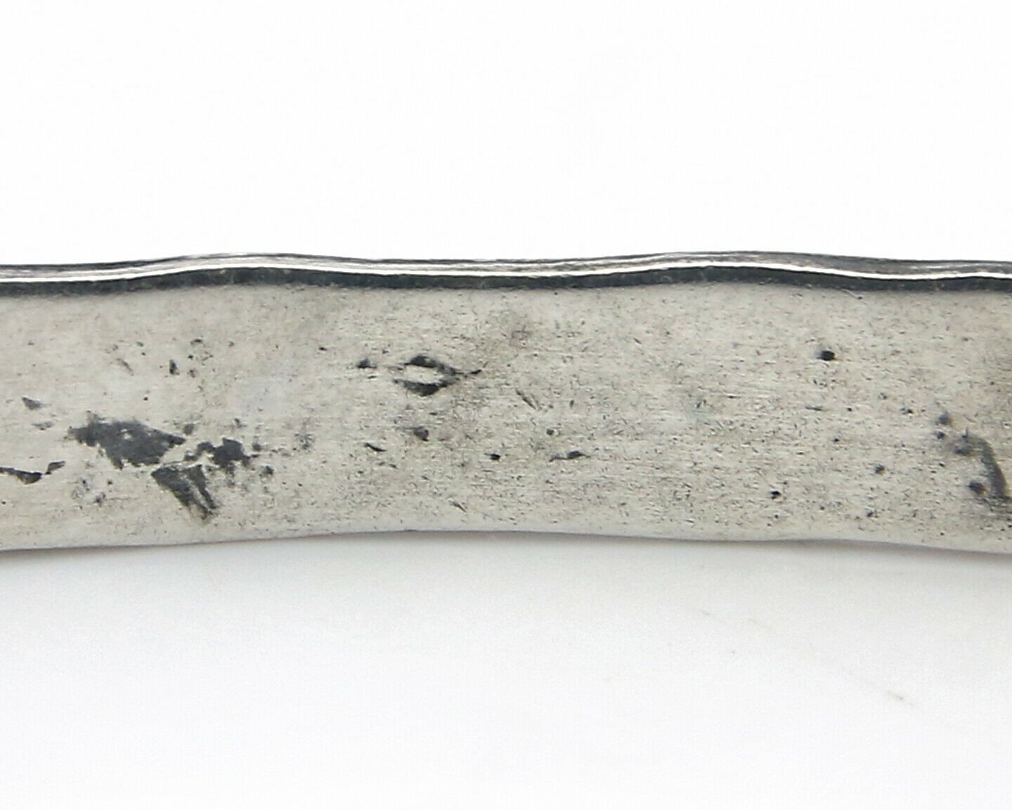 Navajo Bracelet .925 Silver Hand Stamped Arrow Head Artist I Montoya C.80's