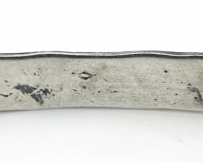 Navajo Bracelet .925 Silver Hand Stamped Arrow Head Artist I Montoya C.80's