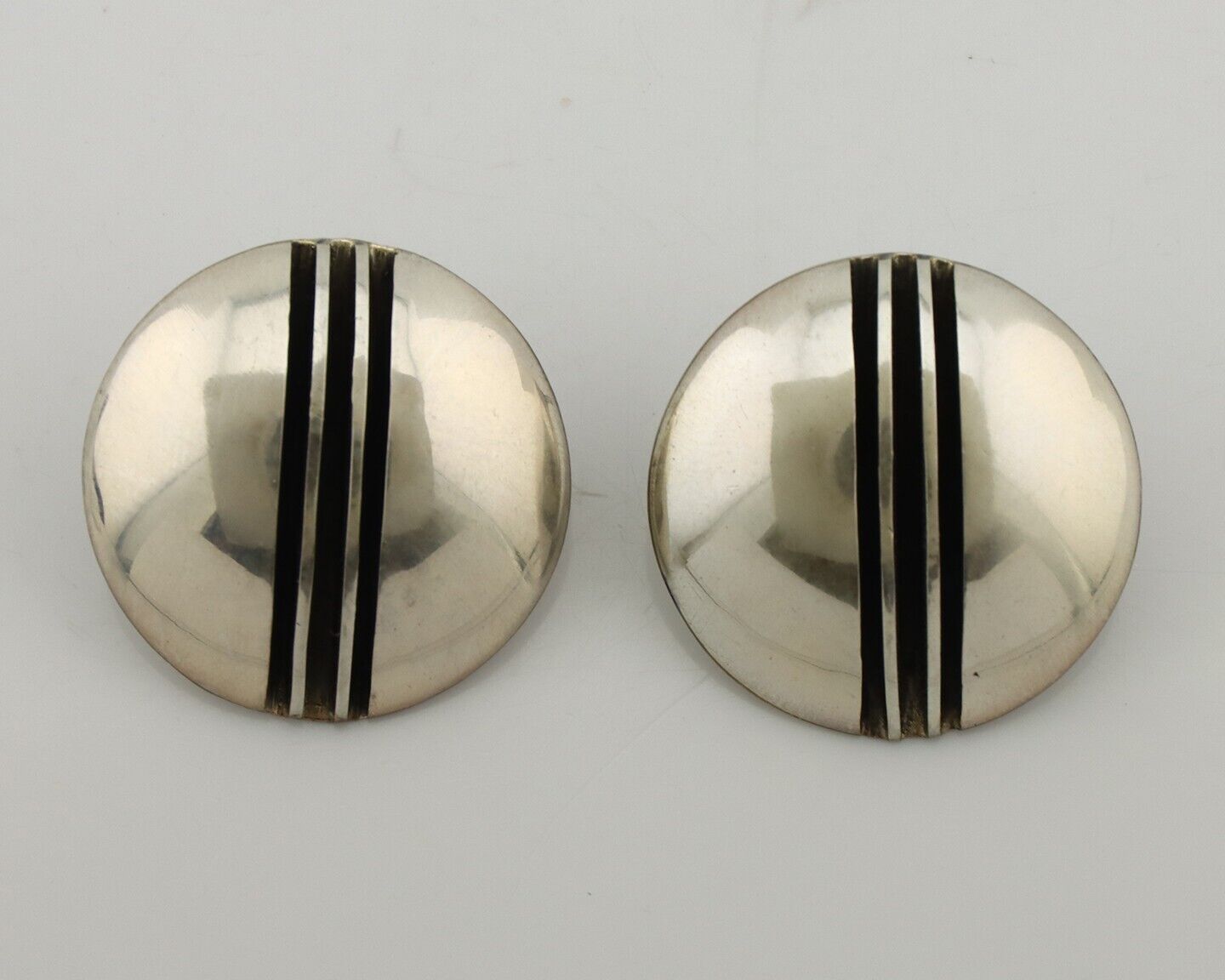 Navajo Earrings 925 Silver Handmade Native American Artist Signed Yazzie C.80's