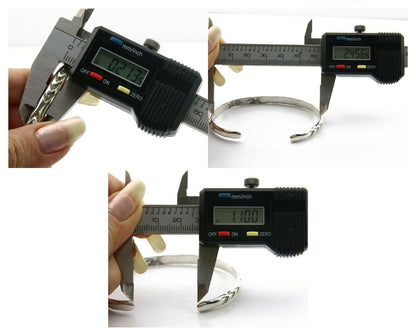 Navajo Bracelet .925 Silver Hand Stamped Arrow Head Artist Begay & Montoya C80s