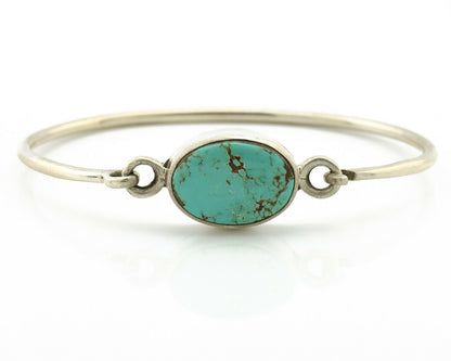 Navajo Bracelet .925 Silver Blue Arizona Turquoise Native American Artist C.90's
