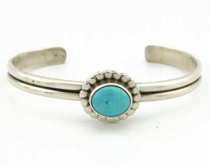 Navajo Bracelet .925 Silver Sleeping Beauty Turquoise Native American C.90's