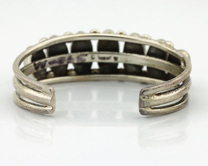 Women's Navajo .925 Silver Turquoise Mountain Signed Artist CW C.80's