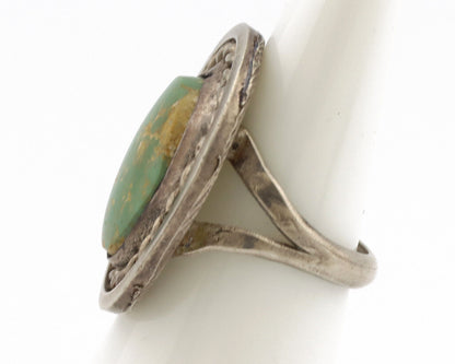 Pawn Navajo Necklace 925 Silver Green Natural Turquoise Native Artist C.80's