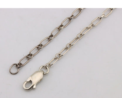 Navajo Necklace 925 Silver Natural Whole Slab Turquoise Signed Pictograph C.80's