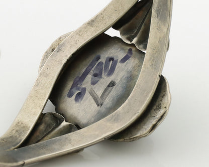 Women's Navajo Bracelet .925 Silver Turpens Pawn Vault Spiderweb Turquoise C80's