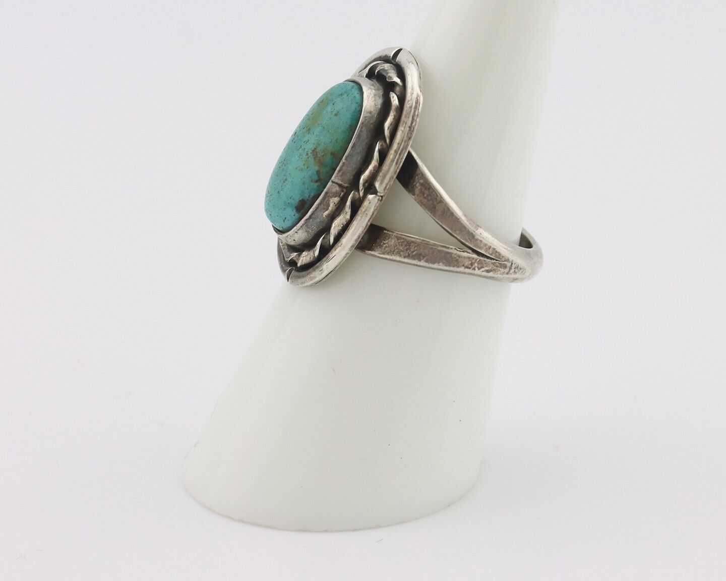 Navajo Handmade Ring 925 Silver Southwest Turquoise Native Artist C.80's