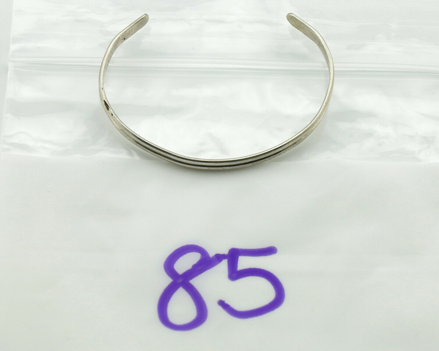 Navajo Toddler Child's Bracelet .925 Solid Silver Native American Artist C.80's