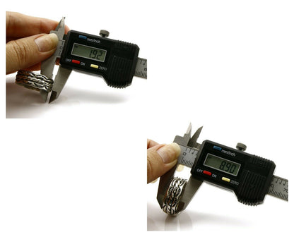 Women's Navajo Handmade Ring .925 Sterling Silver Hand Stamped C.80's