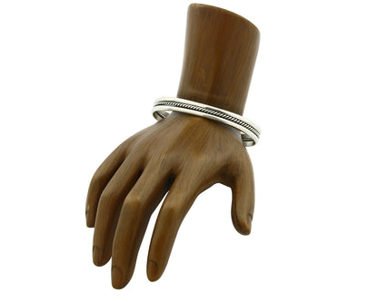 Women's Navajo Bracelet .925 Silver Montoya Cuff Handmade C.1980's