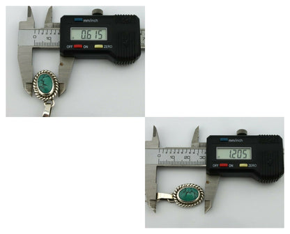 Navajo Pendant .925 Silver Aqua Turquoise Native American C.80's
