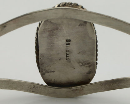 Women's Navajo Bracelet 925 Silver Natural Pink Mussel Native American C.80's