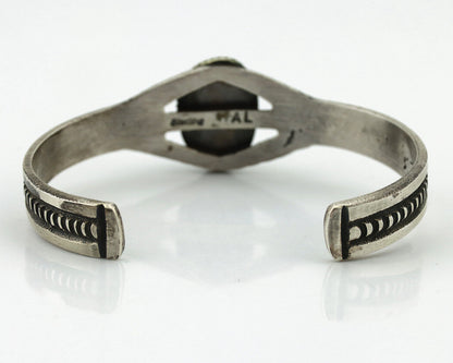 Women's Navajo .925 Silver Arizona Turquoise Artist Signed AL C.80's