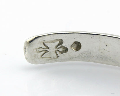 Navajo Bracelet .925 Silver Hand Stamped Arrow Head Artist Montoya C.80's