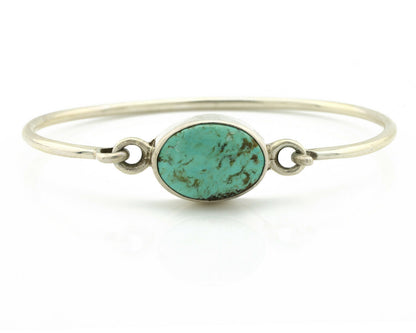 Navajo Bracelet .925 Silver Blue Arizona Turquoise Native American Artist C.90's