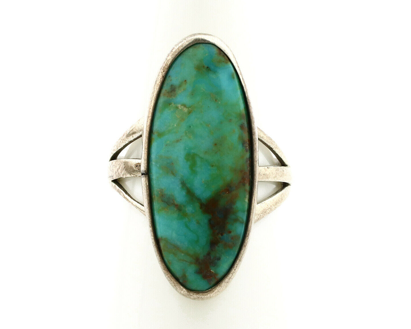 Navajo Ring .925 Silver Arizona Turquoise Native American Artist C80s