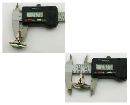 Navajo Ring .925 Silver Natural Turquoise Artist Signed Native American C.80's