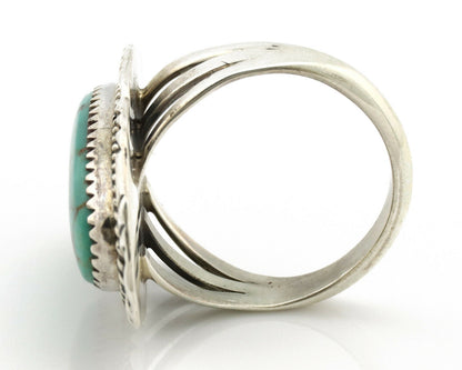 Navajo Ring .925 Silver Arizona Turquoise Artist Native American C.80's