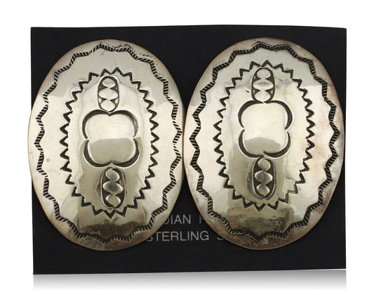 Navajo Earrings 925 Silver Handmade Native American Artist C.80's