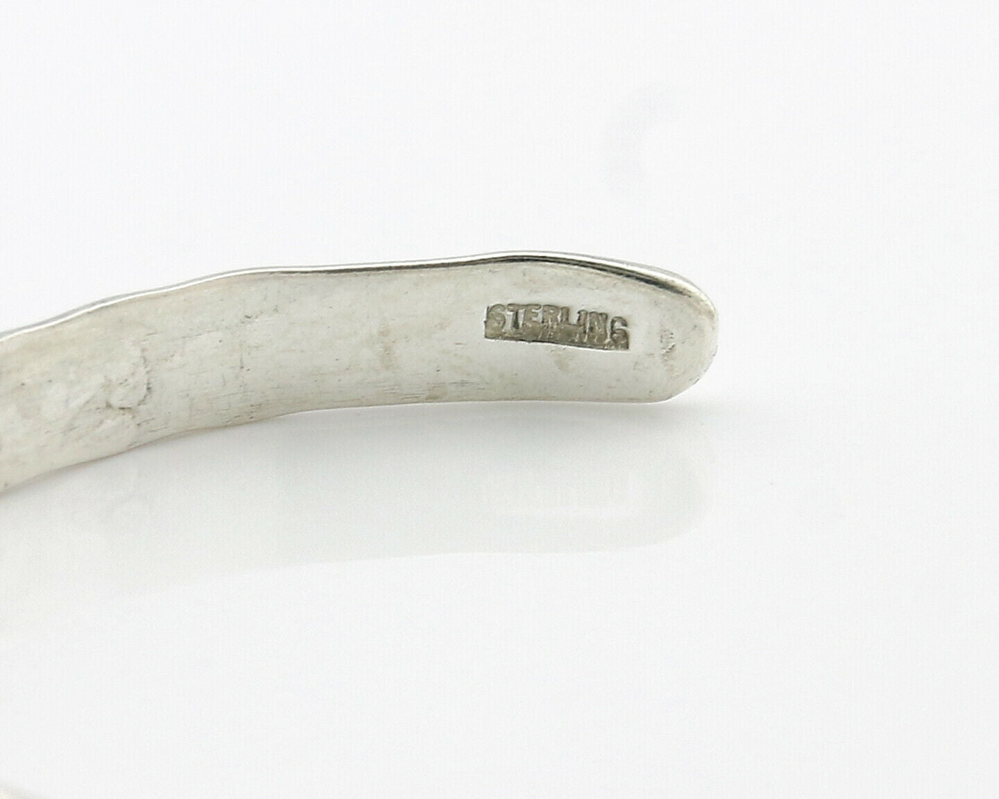 Navajo Bracelet .925 Silver Hand Stamped Arrow Head Artist Begay & Montoya C80s