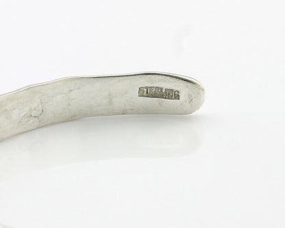 Navajo Bracelet .925 Silver Hand Stamped Arrow Head Artist Begay & Montoya C80s